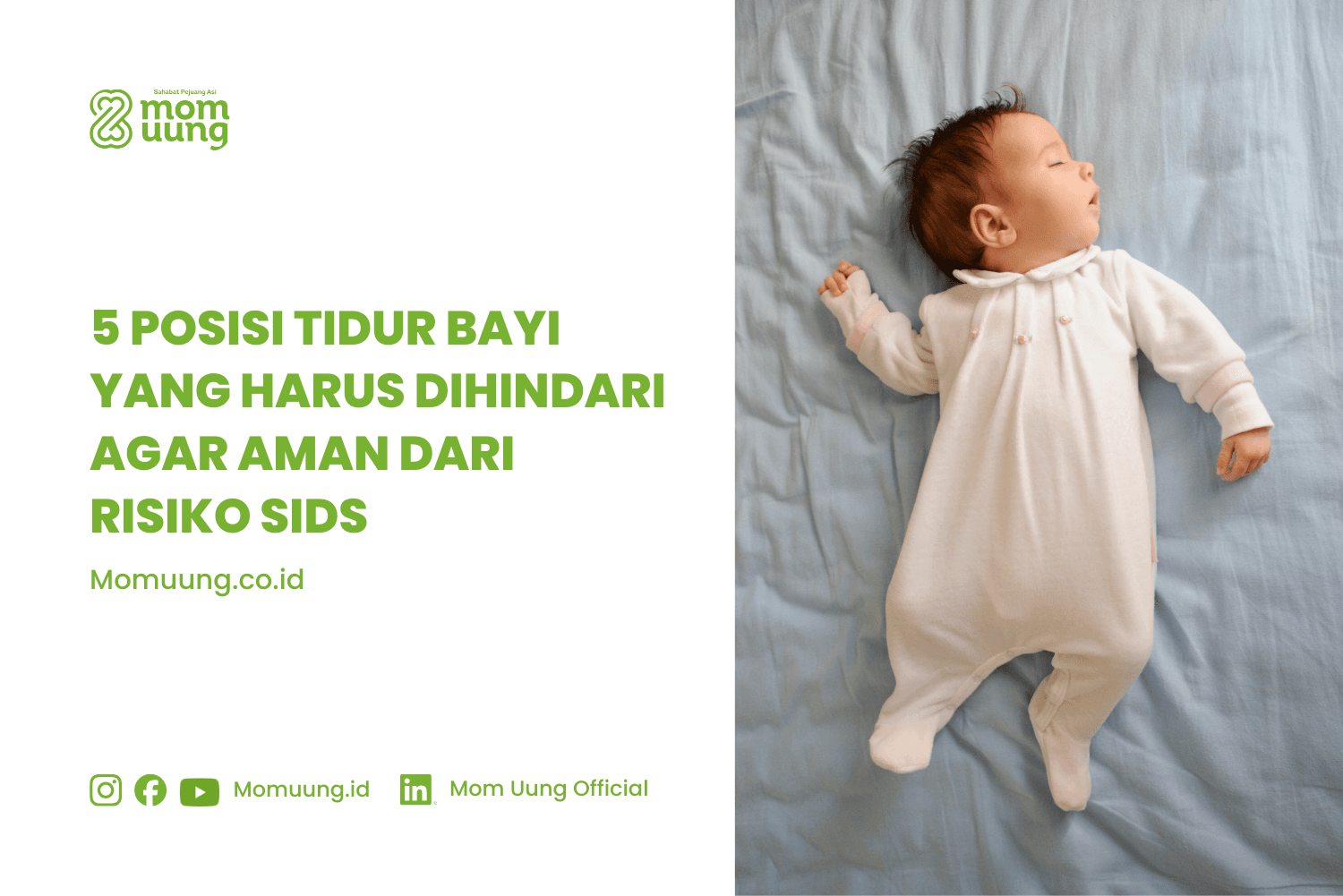 5 Posisi Tidur Bayi yang Harus Dihindari agar Aman dari Risiko SIDS